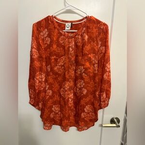 Anthropology Akemi + Kin Coconino Printed Blouse